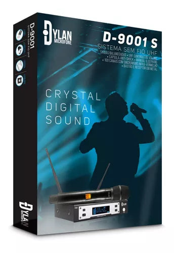Microfone E Base Receptora Sem Fio Digital Soundvoice Mm-113