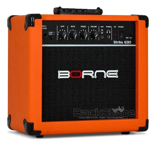 Amplificador Borne Strike 30 Laranja - Novo Para Guitarra