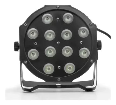 Canhao Refletor Led Par 64 Slim Rgbw 12 Leds Cree 12w