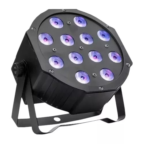 Canhao Refletor Led Par 64 Slim Rgbw 12 Leds Cree 12w
