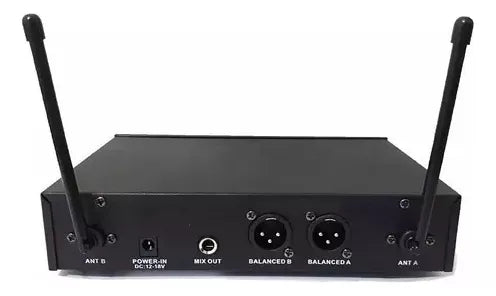 Microfone Duplo S/ Fio Profissional Uhf Digital 60m Wireless