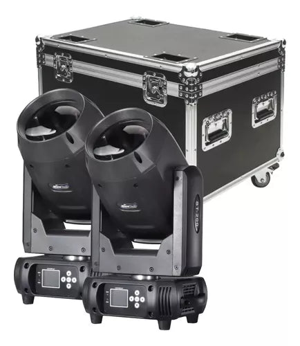 2 Moving Beam 5r 200w Light Philips Lcd Iluminação + Case
