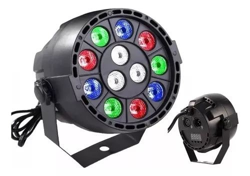 Canhão de Led Par 64 12 Leds Rgbw Dmx