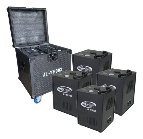 4 Mini Maquina De Faisca Fogo Frio Com Case + Refil Brinde