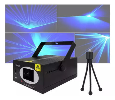 Laser Azul Holografico Tipo B500 200mw Festa Dj Sensor Ritmo