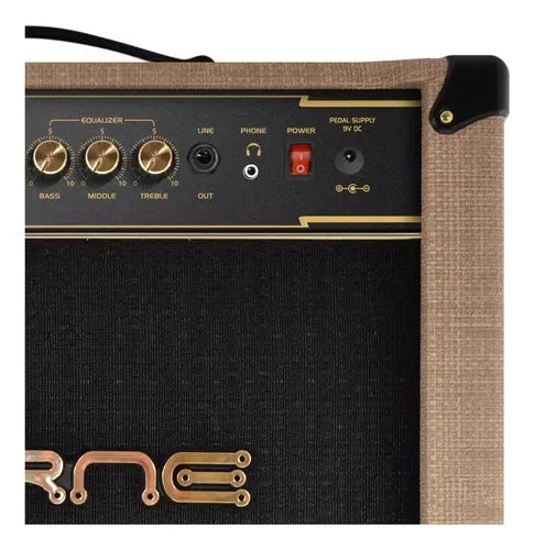 Cubo Amplificador Guitarra Borne Vorax 1050 50w Rms Palha