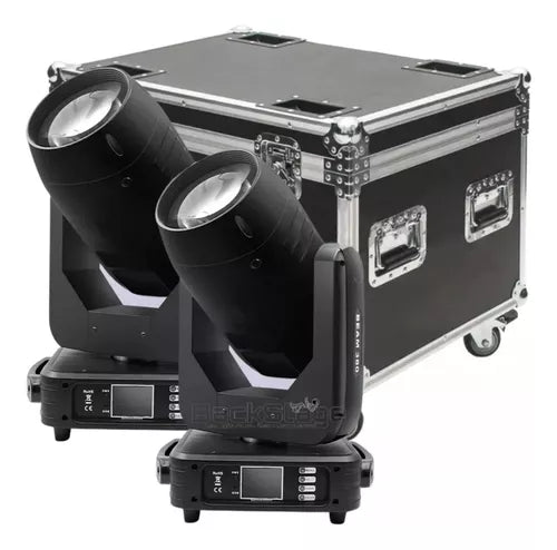 2 Moving Beam 18r 380w Light Philips Display Lcd C/ Case Par