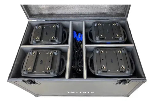 4 Aura Effect Moving Wash Beam Led Zoom 19x15w Rgb + Case