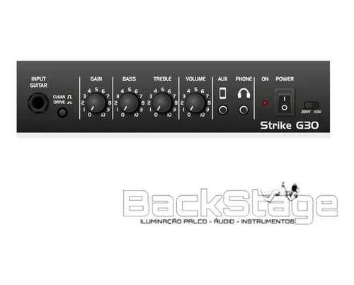 Amplificador Para Guitarra Borne Strike G30 London 110v/220v