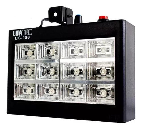 Strobo Rítmico Branco 12 Leds 15w Iluminação Festa Balada