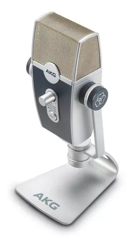 Microfone Akg Lyra Condensador Estéreo Cor Azul/prateado