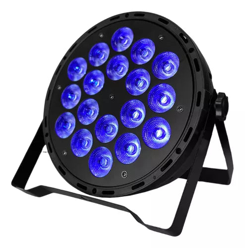 Canhão Refletor Slim 18 Leds 18w Cree Rgbwa + Uv