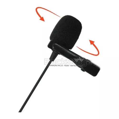 Microfone De Lapela Jbl Com Fone De Ouvido Cslm20