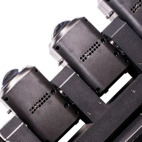 Moving Led 5 Head Rgbw Âmbar Strobo Multi Direcional
