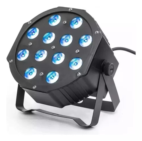 Canhao Refletor Led Par 64 Slim Rgbw 12 Leds Cree 12w