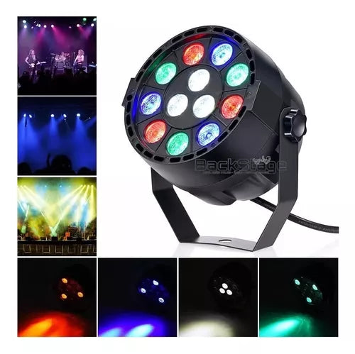 Canhão de Led Par 64 12 Leds Rgbw Dmx