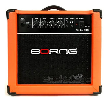 Amplificador Borne Strike 30 Laranja - Novo Para Guitarra