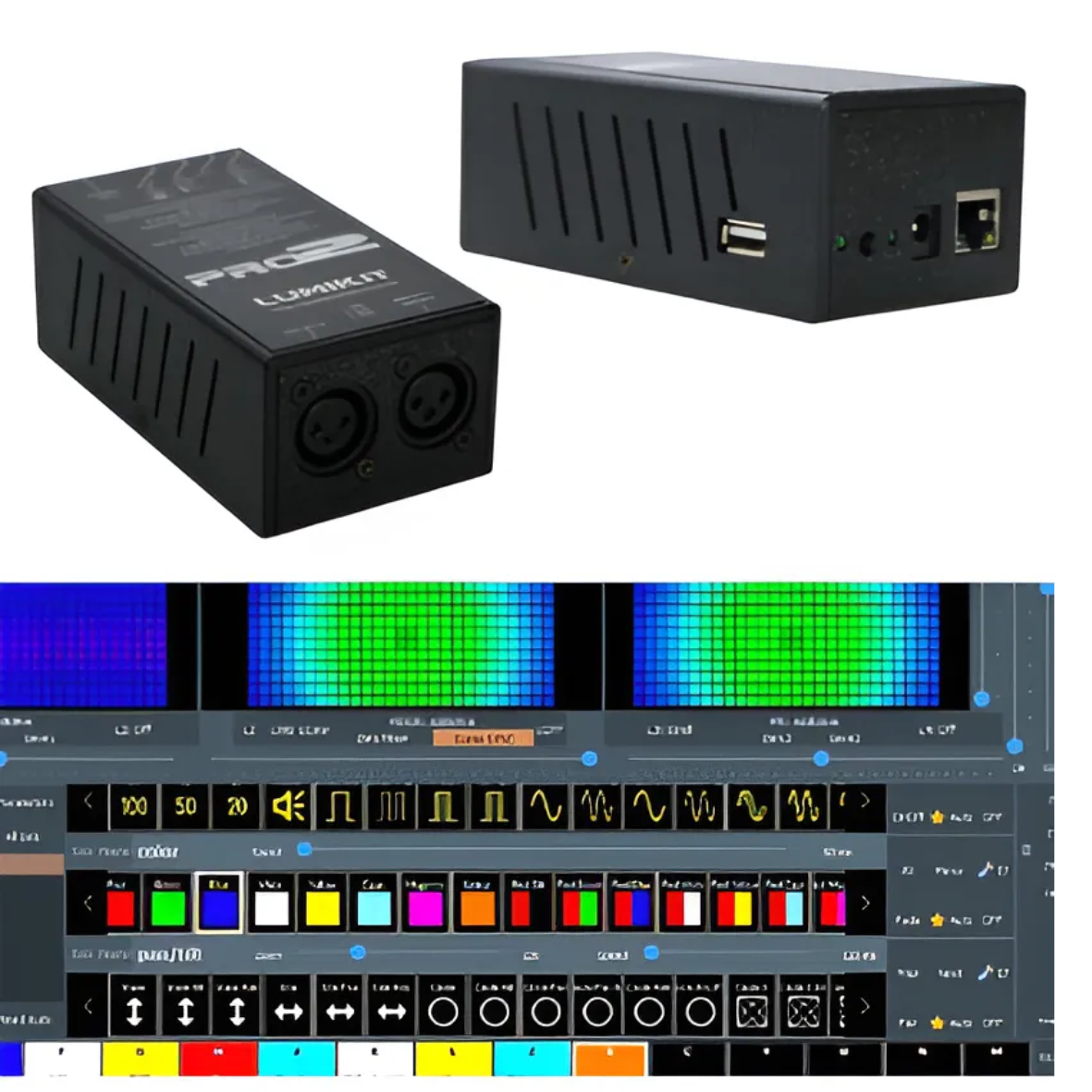 Interface DMX Lumikit Artnet Pro2 – 2 Universos DMX