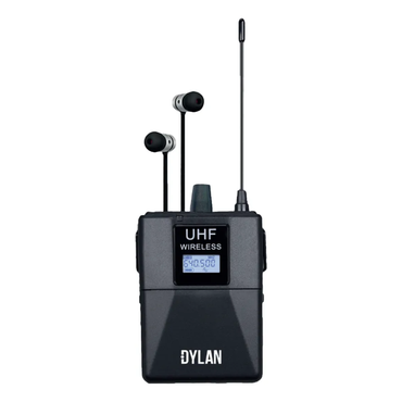 Monitor In-Ear Sem Fio Dylan DSM-300 UHF Duplo Receptor – Preto