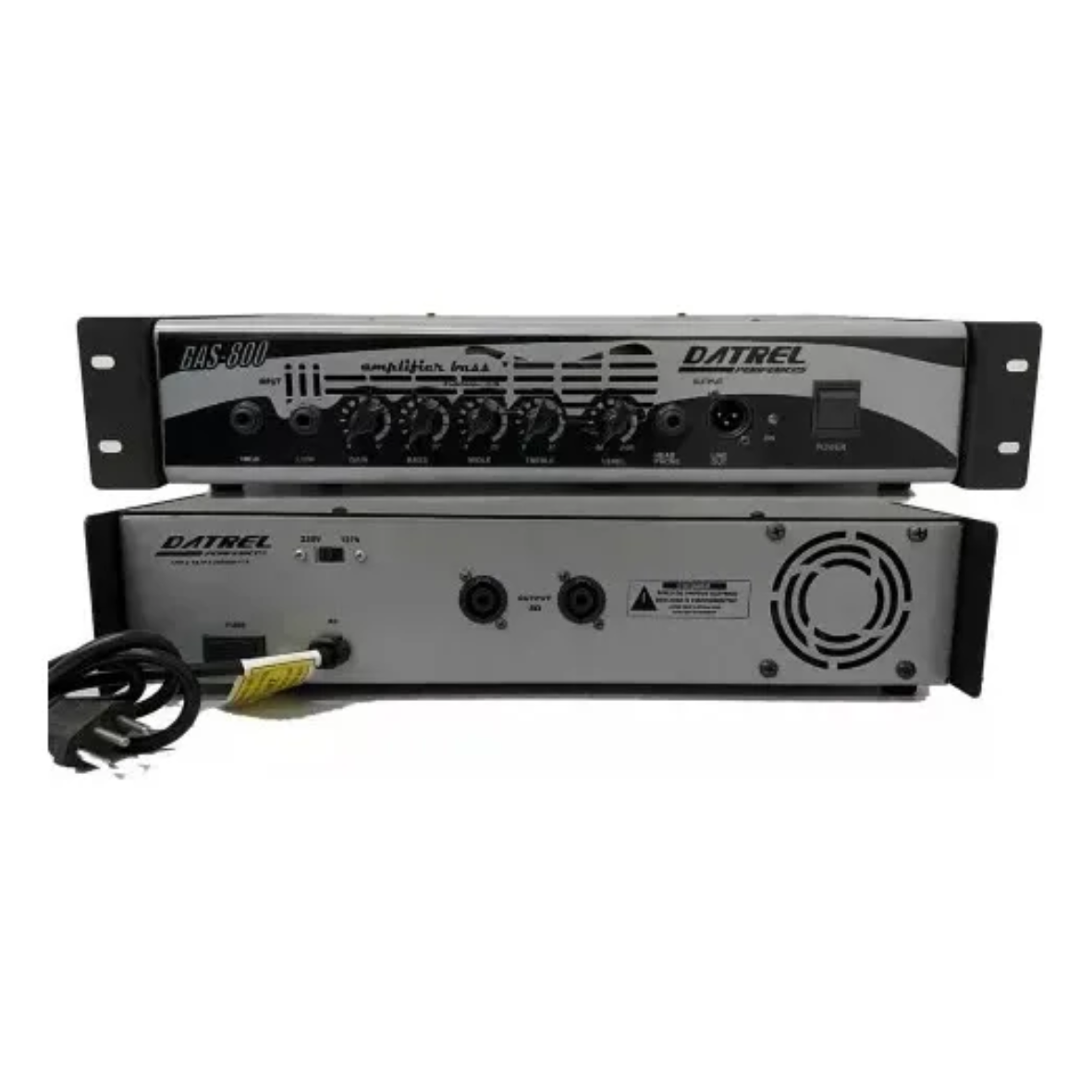 Combo Amplificador de Baixo Datrel BAS-400W – Cabeçote + Caixa 400W RMS Bivolt Preto