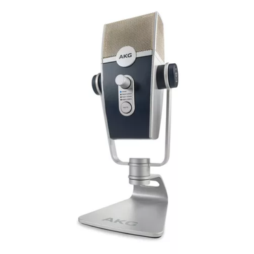 Microfone Akg Lyra Condensador Estéreo Cor Azul/prateado