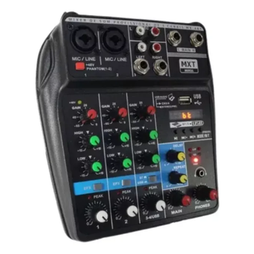 Mesa de Som MXT MX-A4BT Mixer de Áudio com Bluetooth – Bivolt