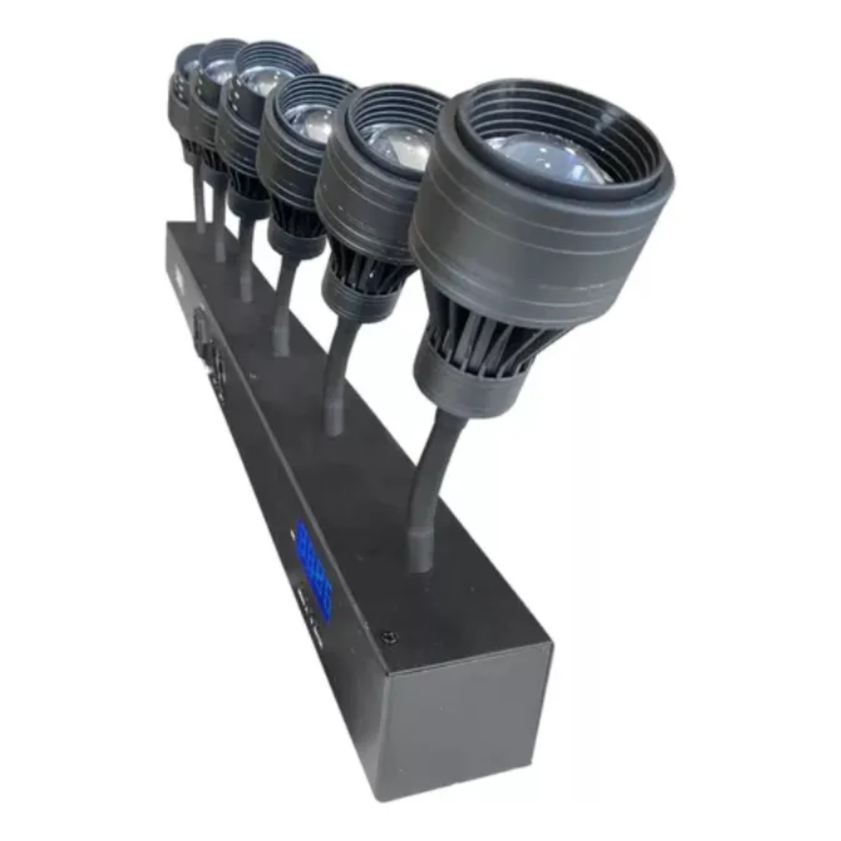 Kit 6 Vara Pim Bim Beam 6x10W Branco Quente Showtech ST-630BQ c/ Foco DMX Bivolt