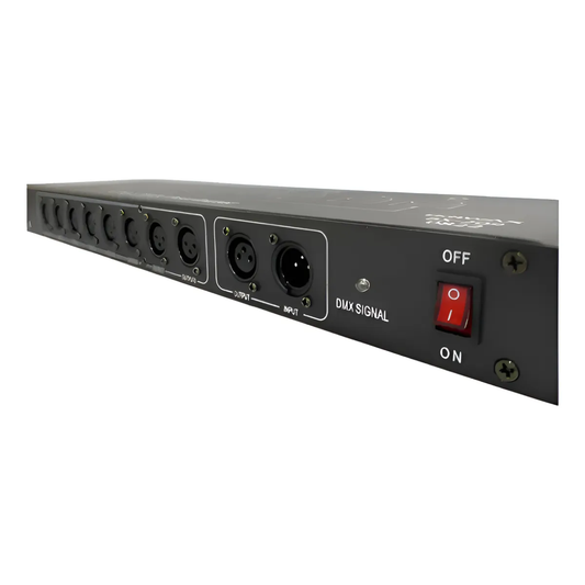 Splitter DMX 8 Saídas / 1 Entrada DMX-28 – Distribuidor de Sinal DMX512