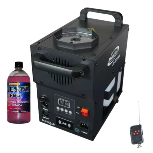 Máquina Jato de Fumaça Vertical UP 1500W com LED RGB – DMX – JL-QZ1500 – Bivolt