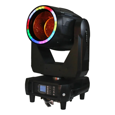 Kit 2 Moving Beam 9R 250W c/ Borda LED (Halo 36 LEDs) + Case