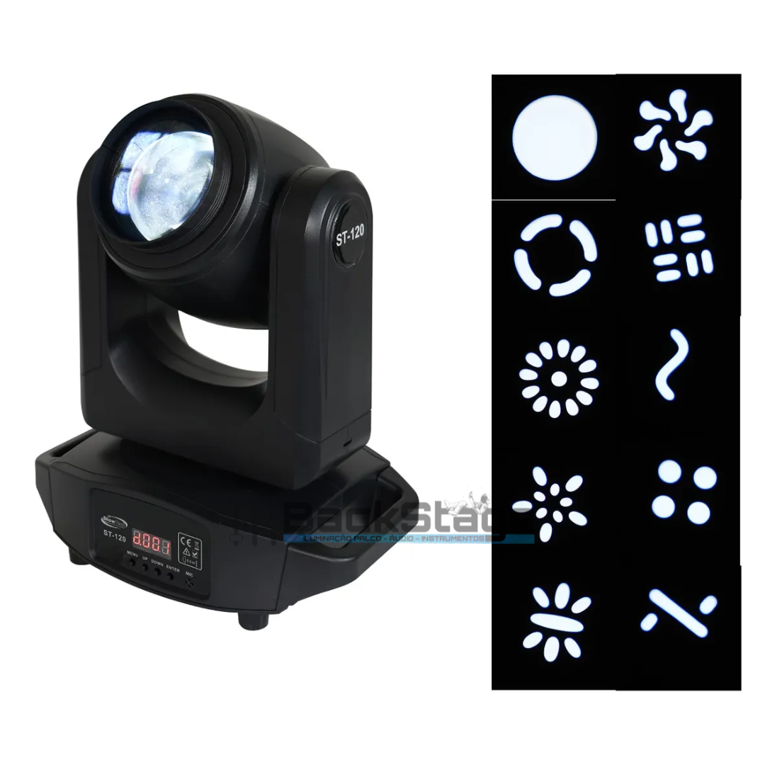Mini Beam 120W ShowTech ST-120 RGBW com Prisma