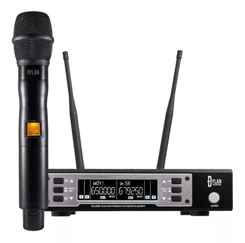 Microfone E Base Receptora Sem Fio Digital Soundvoice Mm-113