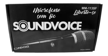 Microfone Sem Fio Soundvoice Digital Mm113sf De Mão