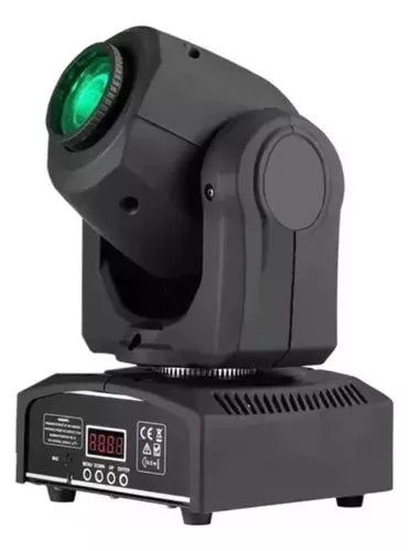 Moving Head Spot Led Osram 30w Globo + Disco De Cor Dmx