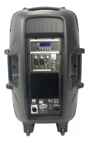 Caixa De Som Profissional 300w Display C/ Suporte