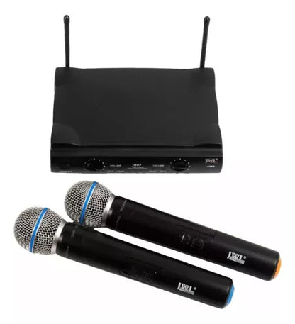 Microfone Sem Fio Jwl U-585 Duplo Uhf Profissional + Maleta