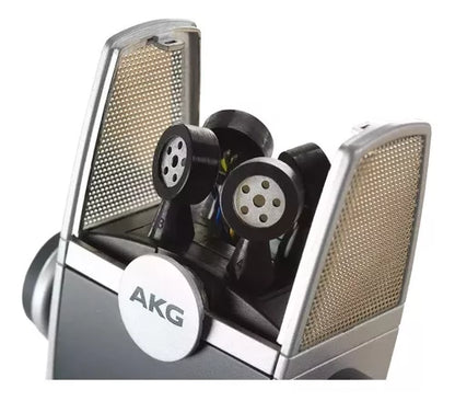 Microfone Akg Lyra Condensador Estéreo Cor Azul/prateado