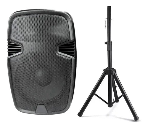 Caixa De Som Profissional 300w Display C/ Suporte