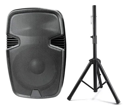 Caixa De Som Profissional 300w Display C/ Suporte