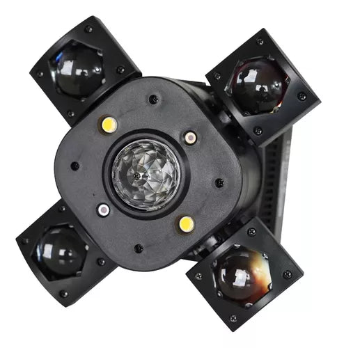 Mini Moving Led Retro Rgbw Laser Ambar Dmx Bivolt