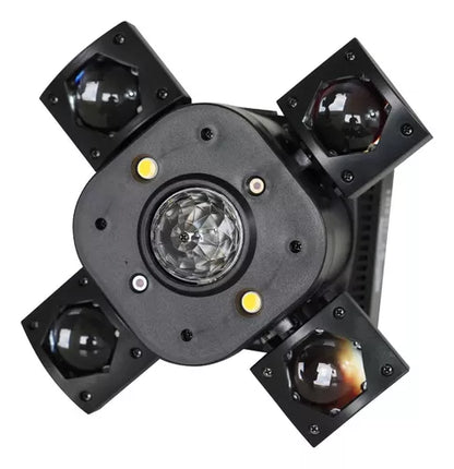 Mini Moving Led Retro Rgbw Laser Ambar Dmx Bivolt
