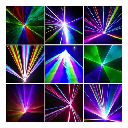 Laser Show Projetor Desenho Holográfico 5000mw Rgb Dmx Ilda