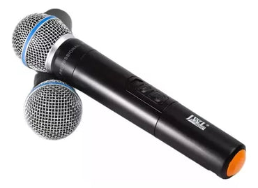 Microfone Sem Fio Jwl U-585 Duplo Uhf Profissional + Maleta