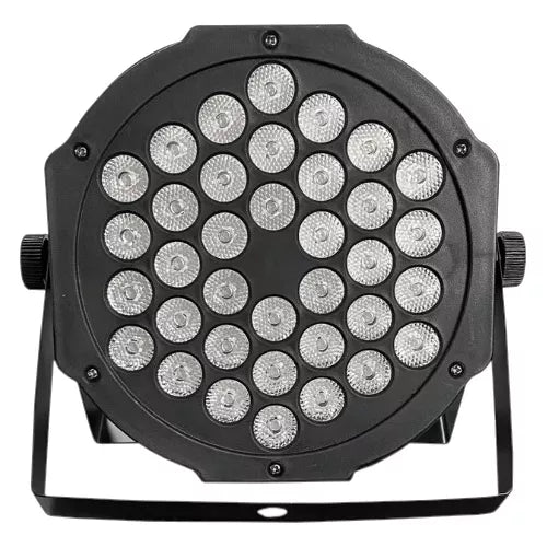 Refletor Par 64 36 Leds Cree De 3w Branco Quente Ambar Dmx