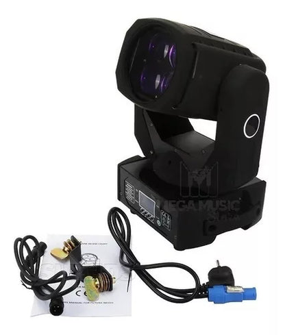 Moving Led Beam 100w Caleidoscópio 4x25w Quadriled Disco Cor