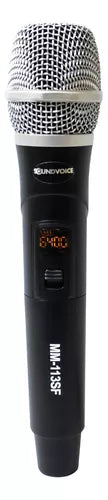 Microfone Sem Fio Soundvoice Digital Mm113sf De Mão