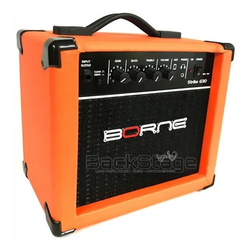 Amplificador Borne Strike 30 Laranja - Novo Para Guitarra