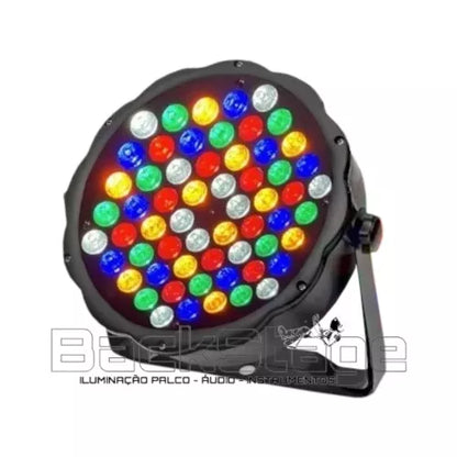 Canhão Refletor Led Par 64 Slim Rgbwa 60 Led 5w Ambar