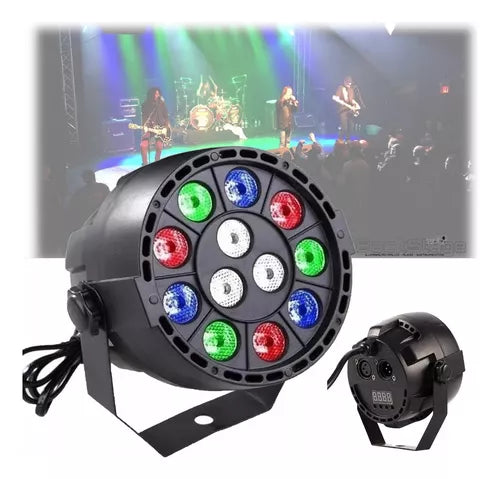 Canhão de Led Par 64 12 Leds Rgbw Dmx