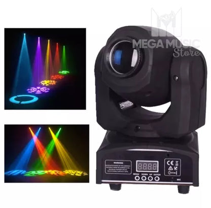 Moving Head Spot Led Osram 30w Globo + Disco De Cor Dmx